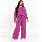 Raised Rib Pullover & Pants Set