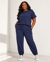 “Midnight Texture” Luxe Jogger Set