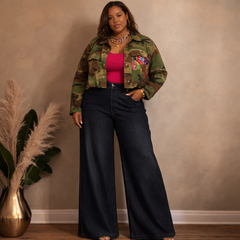 Camo Sequined Jacket