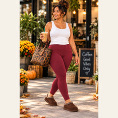 Brushed Dty Microfiber full length leggings