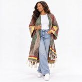 Diamond Fringe Kimono