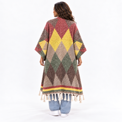 Diamond Fringe Kimono