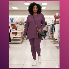 Bellas Butter V-Neck Legging Set