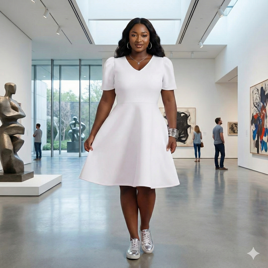 Fit and Flair Scuba Dress