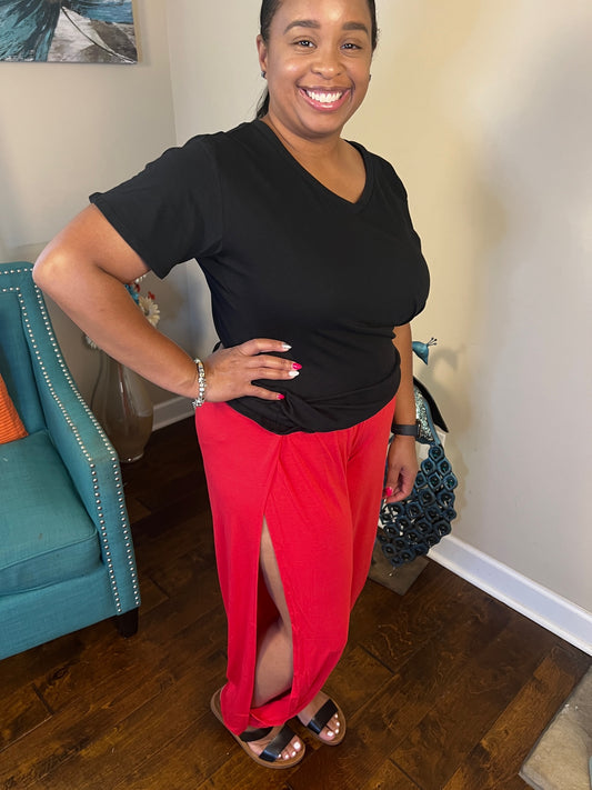 SPLIT SIDE PANTS