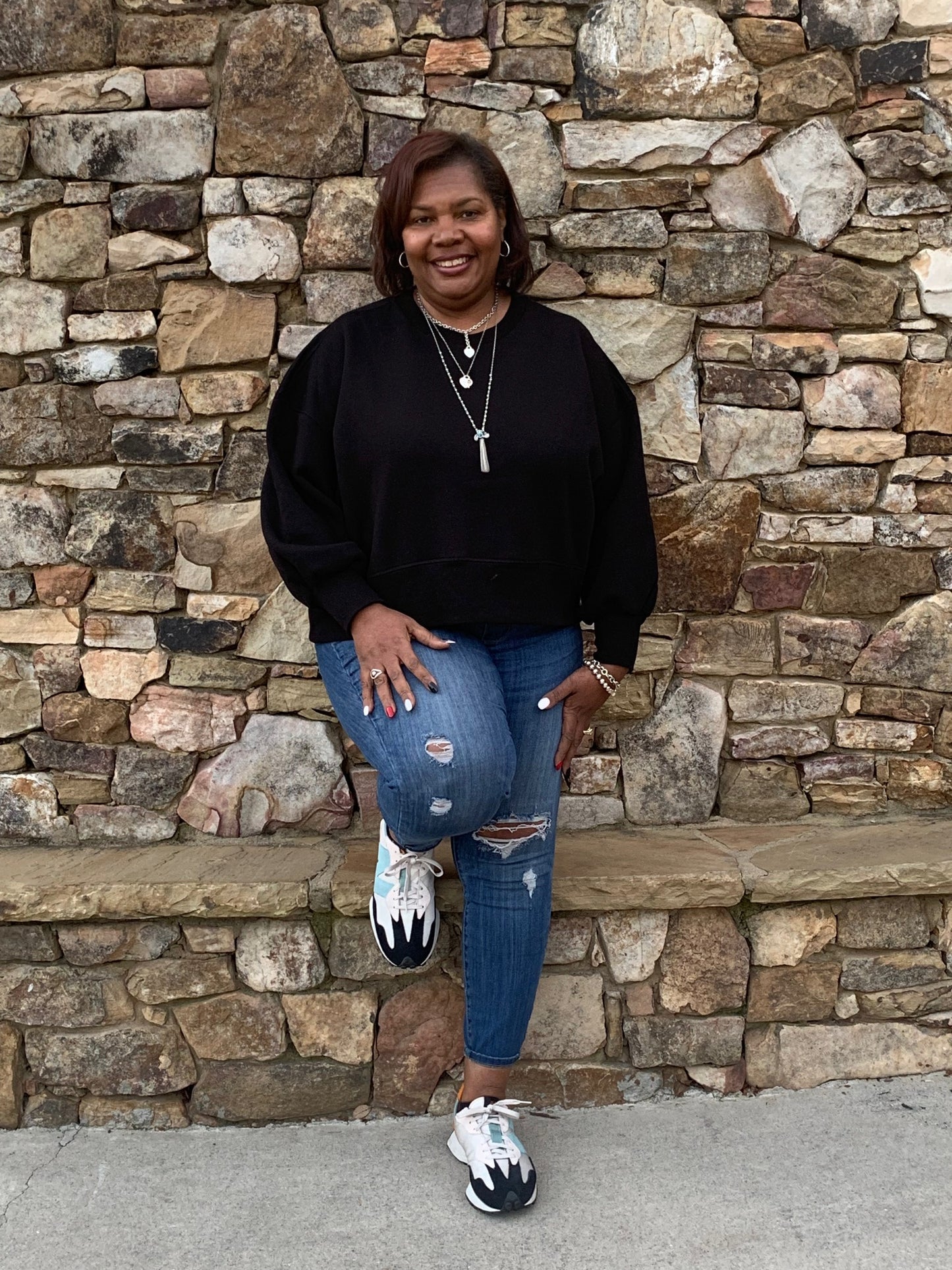 SWEATSHIRT WITH BALLOON SLEEVES