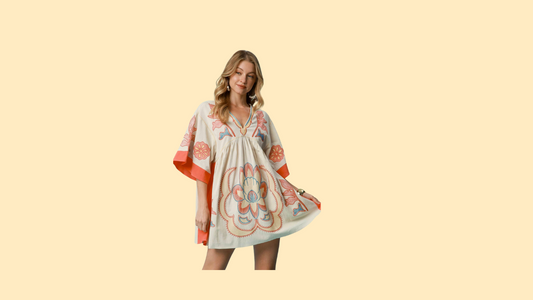 Embroidered Boho Mini Dress