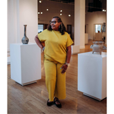 āGolden Hourā Textured Cropped Luxe Set