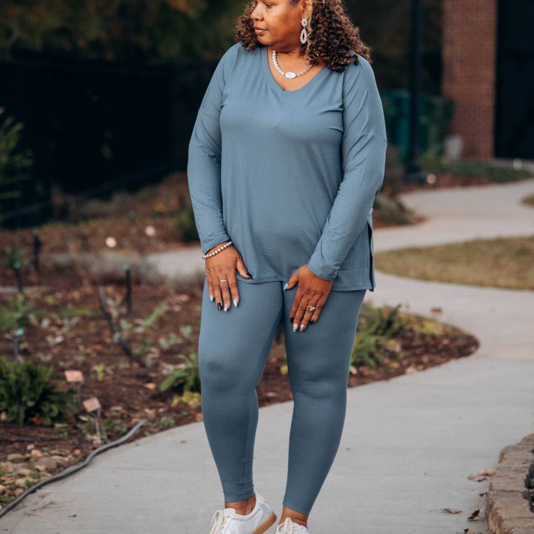 Bellas Butter V-Neck Legging Set – La Bella Tru'