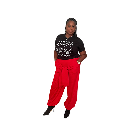DRESSY JOGGER PANT WITH TIE