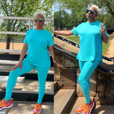 Bella's Butter Round Neck Short Sleeve Set