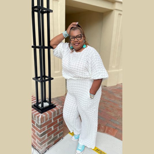 BUBBLE TEXTURED 2 PIECE SET
