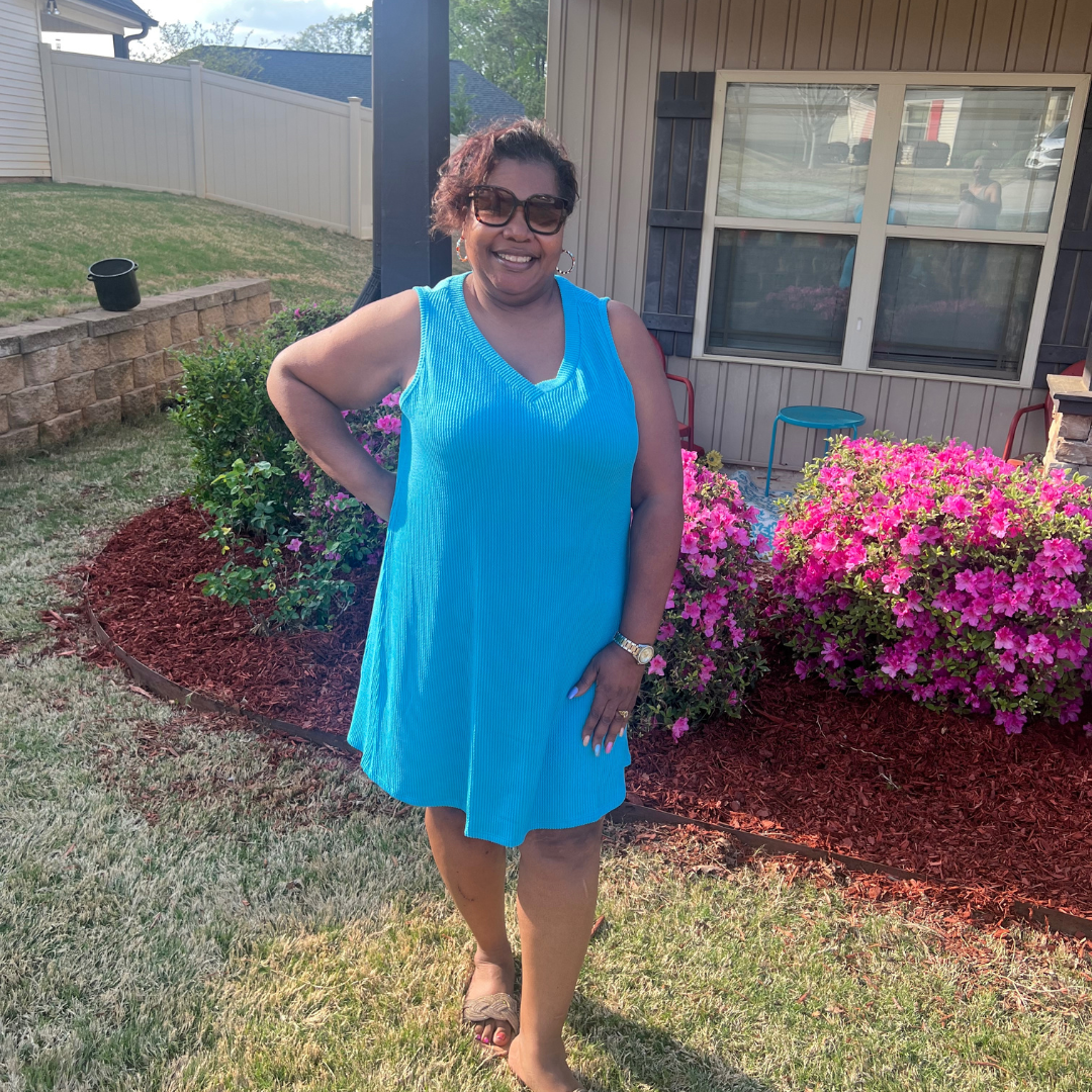 RIBBED TANK DRESS