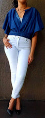 Reversable Demin Crop Top