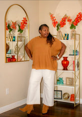 PONCHO SLEEVE SWEATER