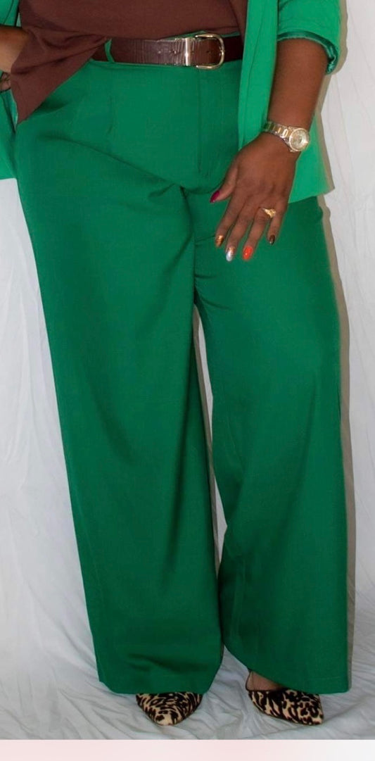 PLEATED WIDE LEG PANT