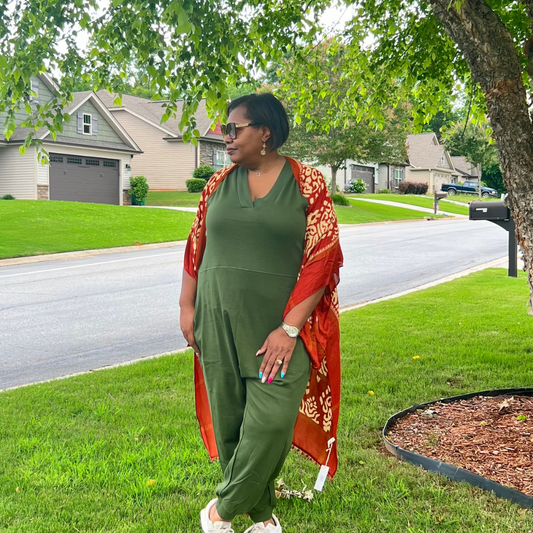 CHIC DAMASK KIMONO