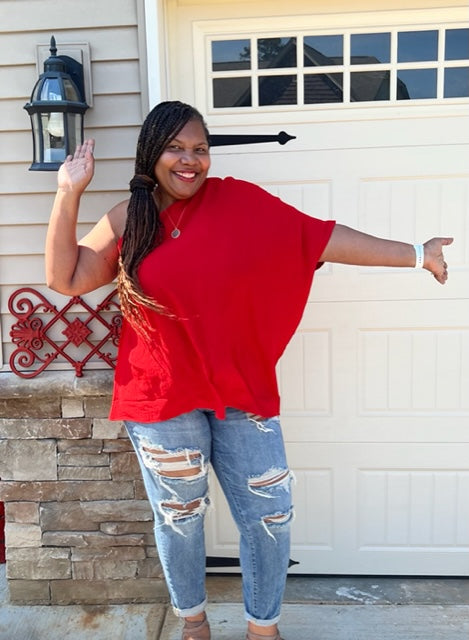 PLUS ONE SHOULDER TOP