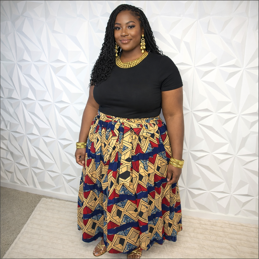 The Ankara Maxi Skirt