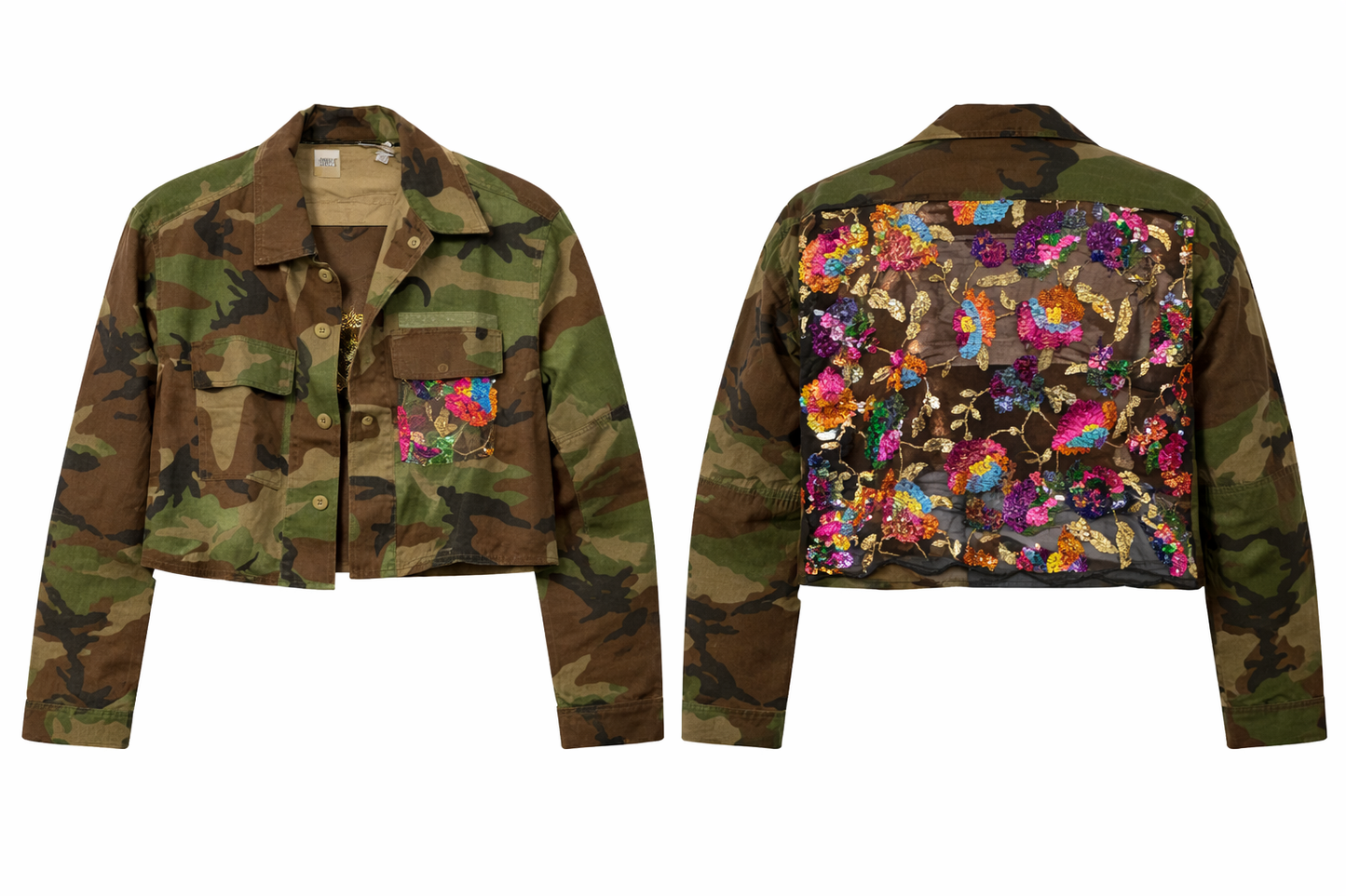 Camo Sequined Jacket