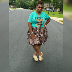 LEOPARD PRINT BUBBLE SKIRT