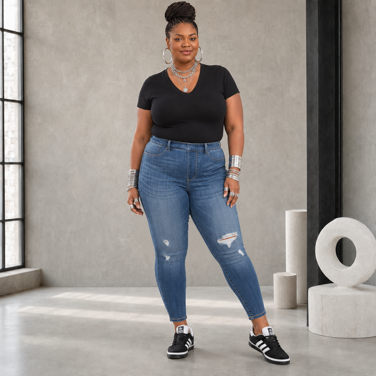 PLUS SIZE BLUE JEANS