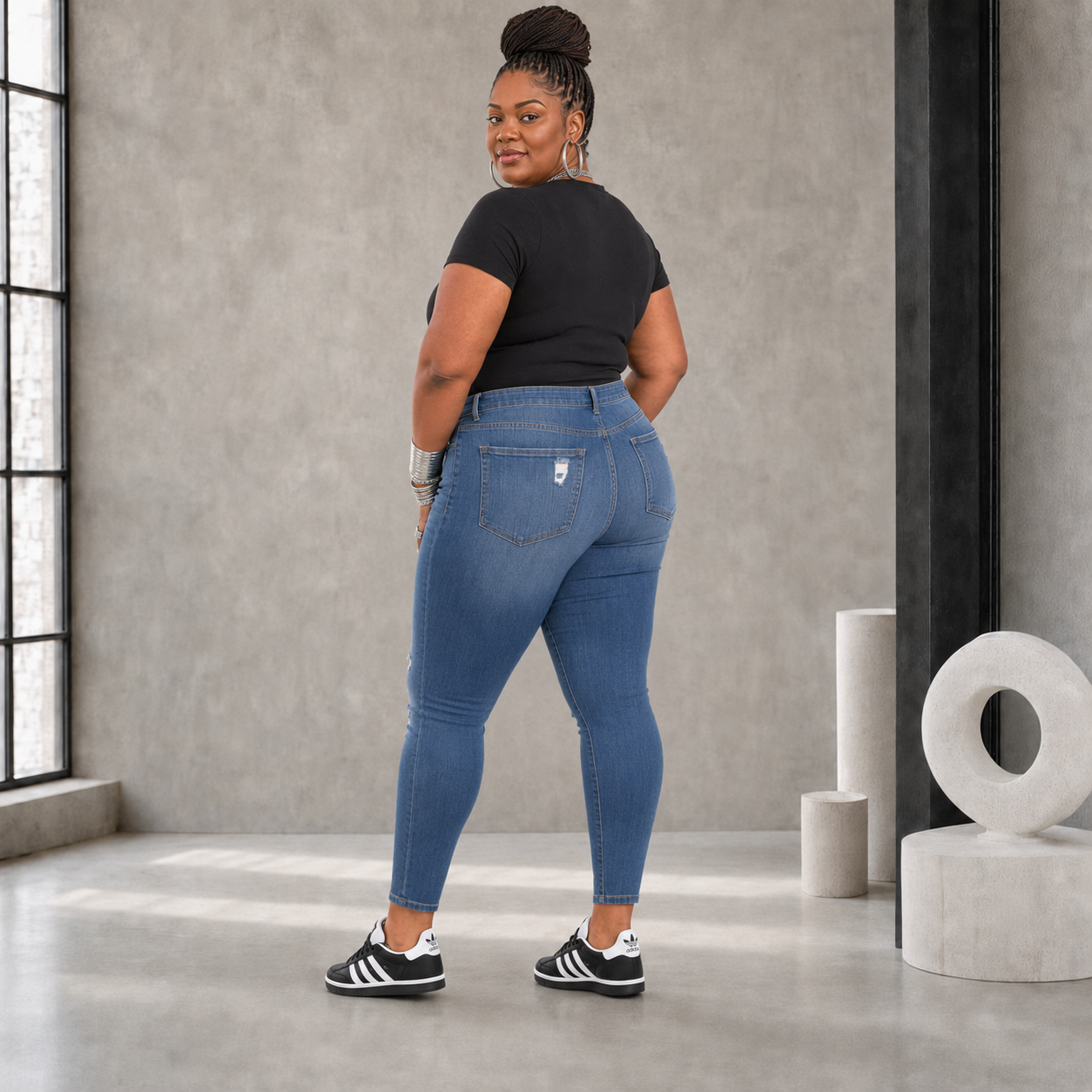 PLUS SIZE BLUE JEANS
