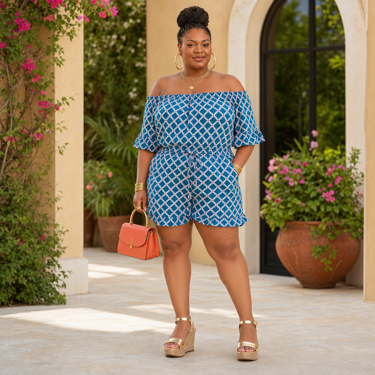 PLUS SIZE ROMPER