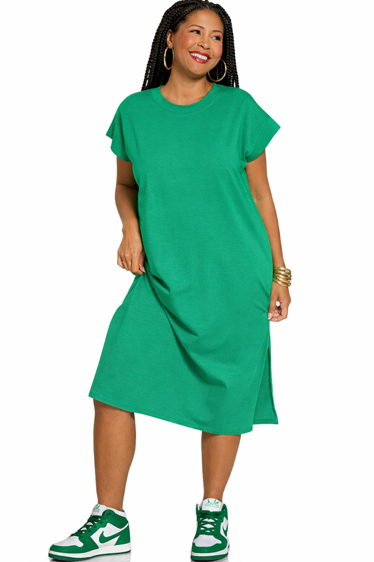 The Envious Green T-Shirt Dress