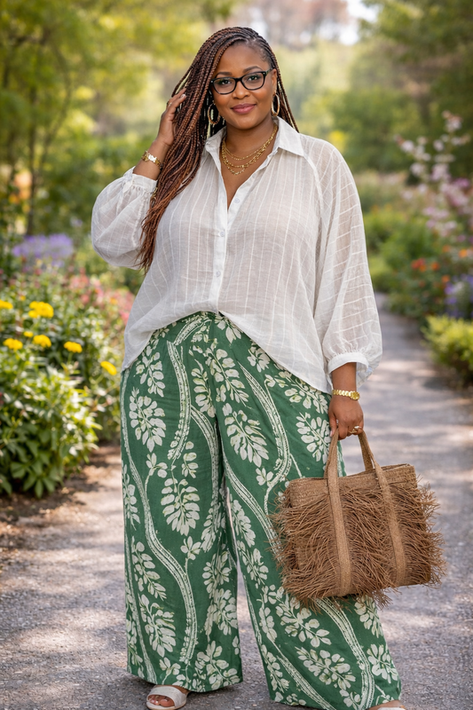 Garden Glam Wide-Leg Pants
