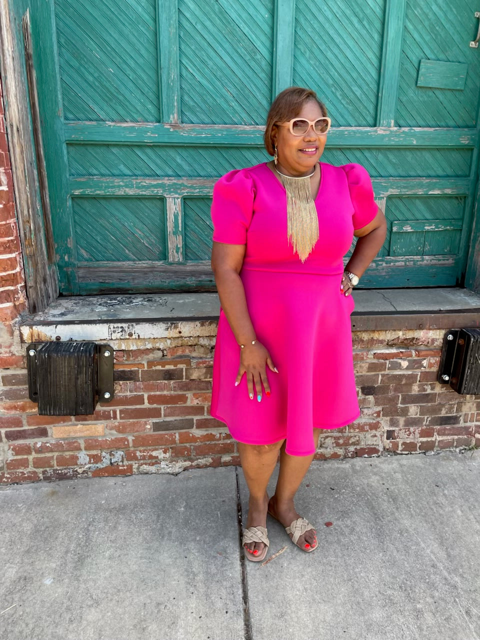 Fit and Flair Scuba Dress