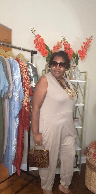 HAREM JUMPSUIT WITH POCKETS