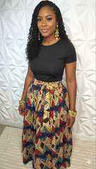 The Ankara Maxi Skirt