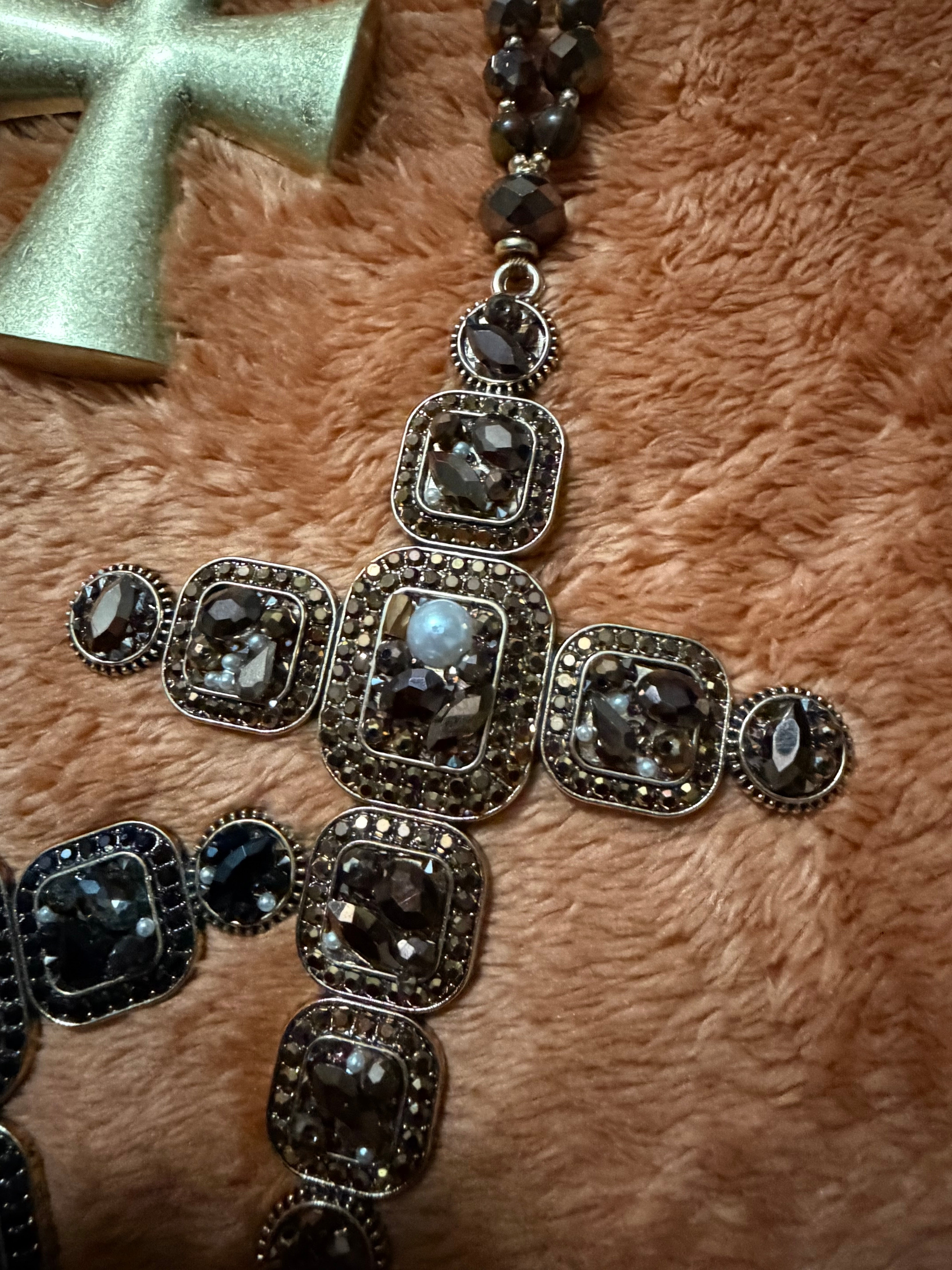 Jeweled  Beaded Cross