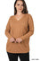 PLUS SIZE LONG SLEEVED POCKET SHIRT