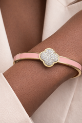 The Soft Luxe Clover Bangle