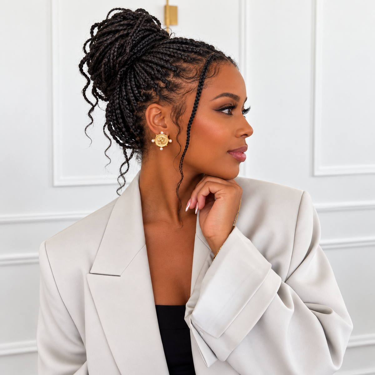 PEARL COIN EARRINGS