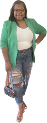 PLUS SIZE  GREEN BLAZER 1- Left!