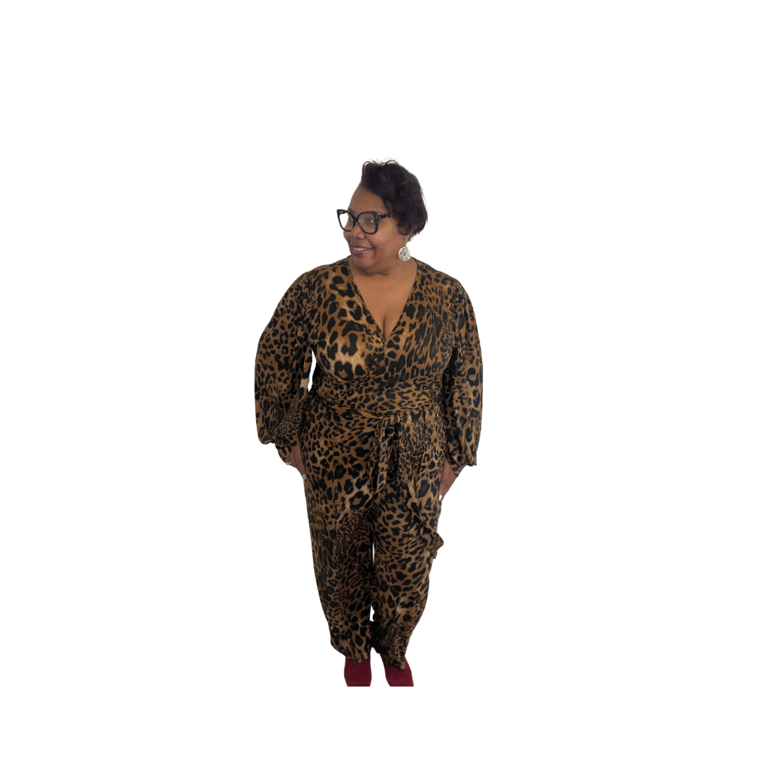 LEOPARD PRINT JUMPSUIT