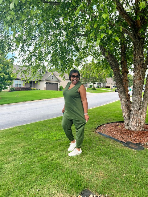 HAREM JUMPSUIT WITH POCKETS
