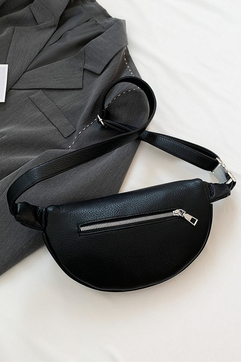 VEGAN LEATHER CROSSBODY SLING FANNY BUM BAG