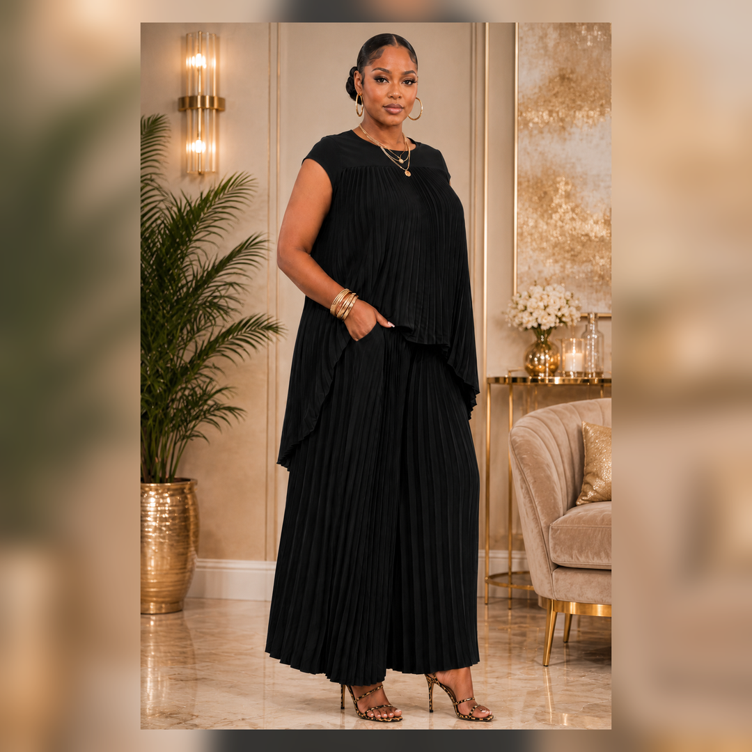 The Main Character Pleated Pant Set