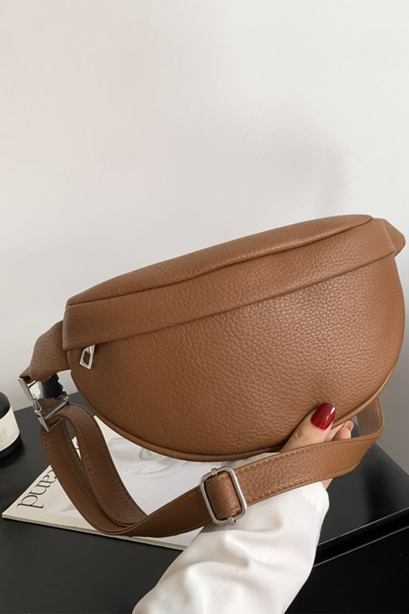 VEGAN LEATHER CROSSBODY SLING FANNY BUM BAG