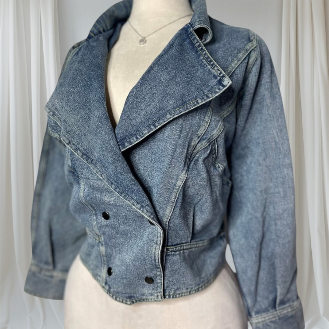 Double Breast Denim Jacket