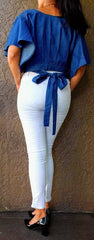 Reversable Demin Crop Top