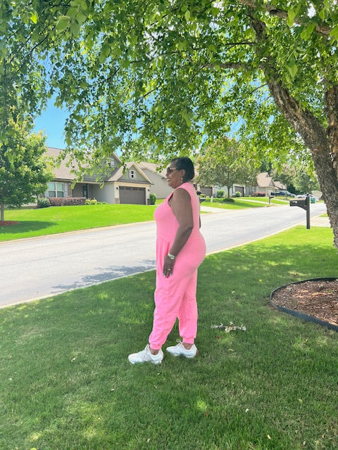 HAREM JUMPSUIT WITH POCKETS
